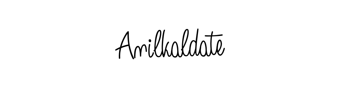 Make a beautiful signature design for name Anilkaldate. With this signature (Angelique-Rose-font-FFP) style, you can create a handwritten signature for free. Anilkaldate signature style 5 images and pictures png