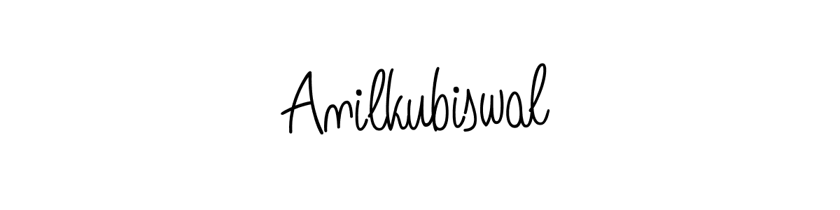 Design your own signature with our free online signature maker. With this signature software, you can create a handwritten (Angelique-Rose-font-FFP) signature for name Anilkubiswal. Anilkubiswal signature style 5 images and pictures png