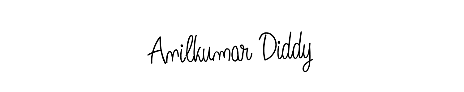 Anilkumar Diddy stylish signature style. Best Handwritten Sign (Angelique-Rose-font-FFP) for my name. Handwritten Signature Collection Ideas for my name Anilkumar Diddy. Anilkumar Diddy signature style 5 images and pictures png