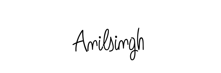 Design your own signature with our free online signature maker. With this signature software, you can create a handwritten (Angelique-Rose-font-FFP) signature for name Anilsingh. Anilsingh signature style 5 images and pictures png