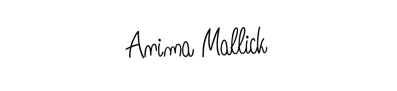 Make a beautiful signature design for name Anima Mallick. With this signature (Angelique-Rose-font-FFP) style, you can create a handwritten signature for free. Anima Mallick signature style 5 images and pictures png