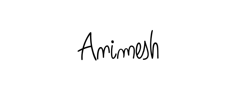 How to make Animesh  name signature. Use Angelique-Rose-font-FFP style for creating short signs online. This is the latest handwritten sign. Animesh  signature style 5 images and pictures png