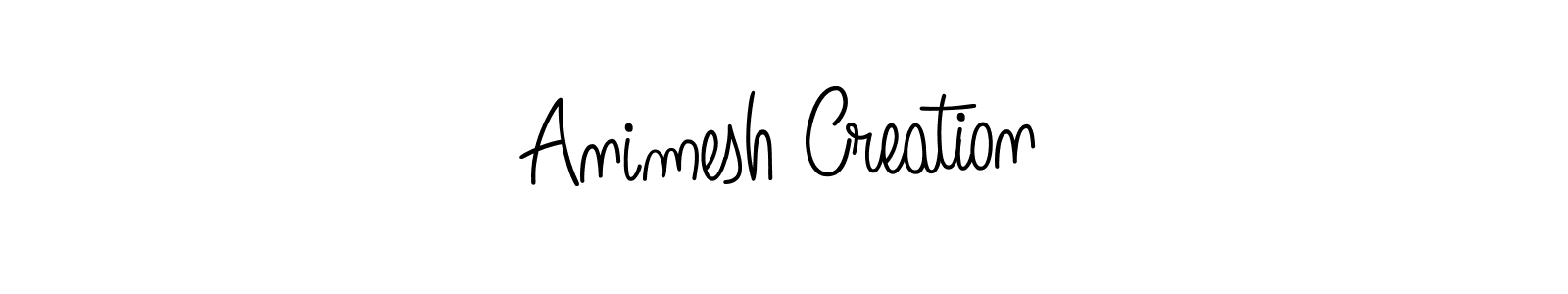 How to make Animesh Creation signature? Angelique-Rose-font-FFP is a professional autograph style. Create handwritten signature for Animesh Creation name. Animesh Creation signature style 5 images and pictures png