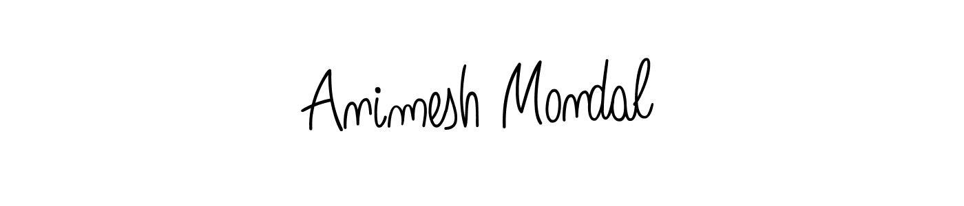 How to make Animesh Mondal signature? Angelique-Rose-font-FFP is a professional autograph style. Create handwritten signature for Animesh Mondal name. Animesh Mondal signature style 5 images and pictures png