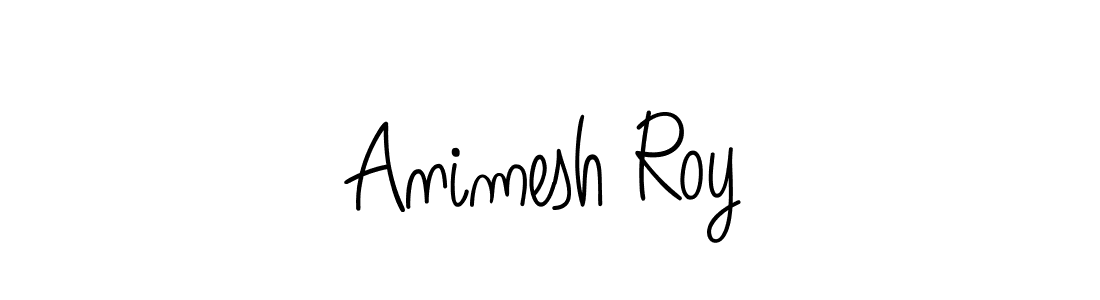 Make a beautiful signature design for name Animesh Roy. With this signature (Angelique-Rose-font-FFP) style, you can create a handwritten signature for free. Animesh Roy signature style 5 images and pictures png
