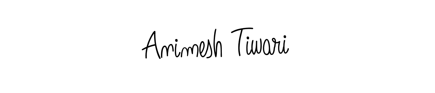 Make a beautiful signature design for name Animesh Tiwari. With this signature (Angelique-Rose-font-FFP) style, you can create a handwritten signature for free. Animesh Tiwari signature style 5 images and pictures png