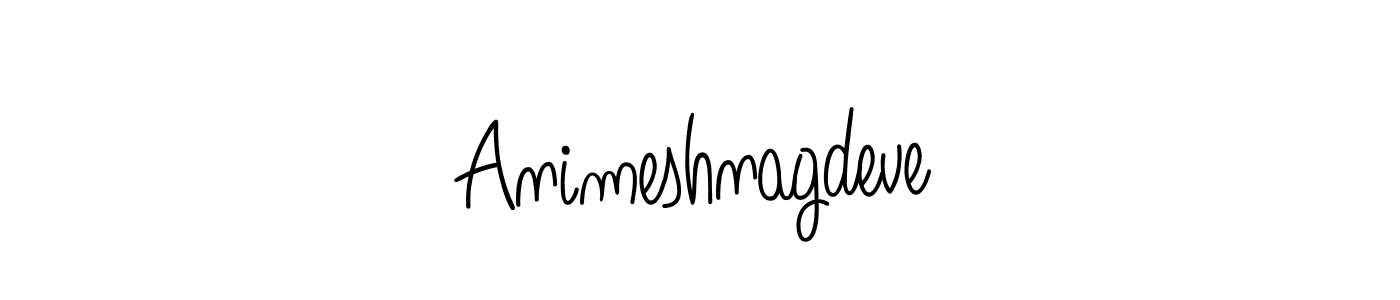 Make a beautiful signature design for name Animeshnagdeve. With this signature (Angelique-Rose-font-FFP) style, you can create a handwritten signature for free. Animeshnagdeve signature style 5 images and pictures png