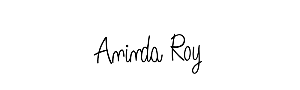Design your own signature with our free online signature maker. With this signature software, you can create a handwritten (Angelique-Rose-font-FFP) signature for name Aninda Roy. Aninda Roy signature style 5 images and pictures png