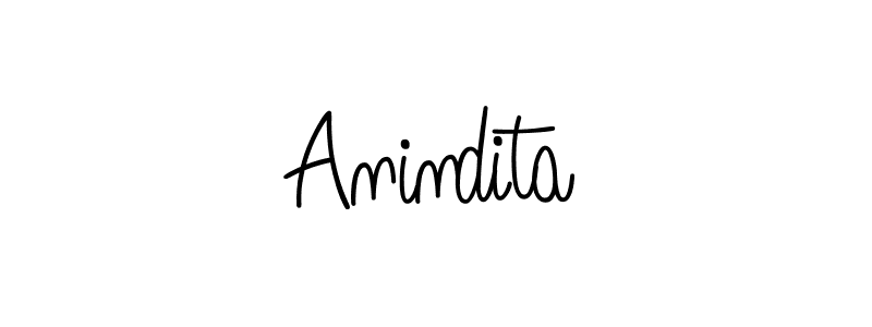 How to make Anindita signature? Angelique-Rose-font-FFP is a professional autograph style. Create handwritten signature for Anindita name. Anindita signature style 5 images and pictures png