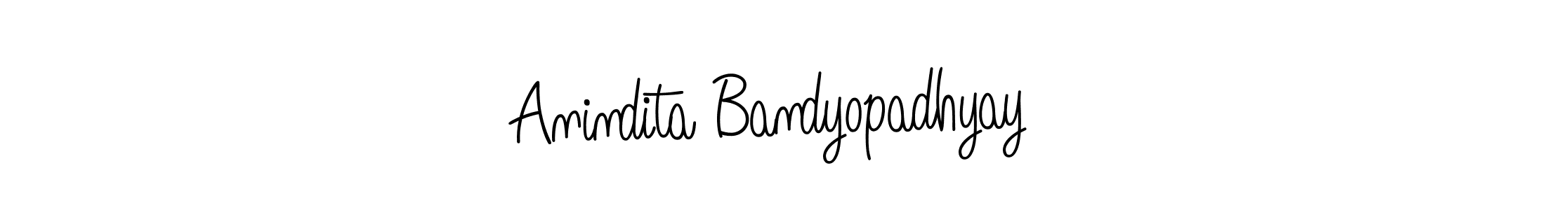 Anindita Bandyopadhyay stylish signature style. Best Handwritten Sign (Angelique-Rose-font-FFP) for my name. Handwritten Signature Collection Ideas for my name Anindita Bandyopadhyay. Anindita Bandyopadhyay signature style 5 images and pictures png