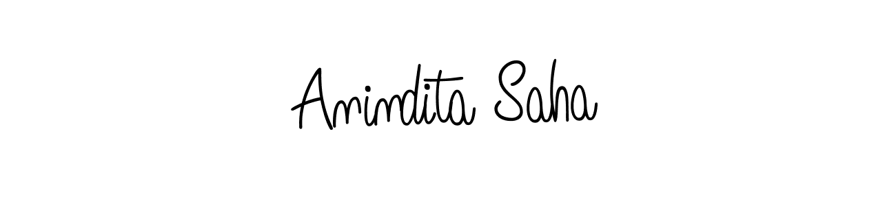 if you are searching for the best signature style for your name Anindita Saha. so please give up your signature search. here we have designed multiple signature styles  using Angelique-Rose-font-FFP. Anindita Saha signature style 5 images and pictures png
