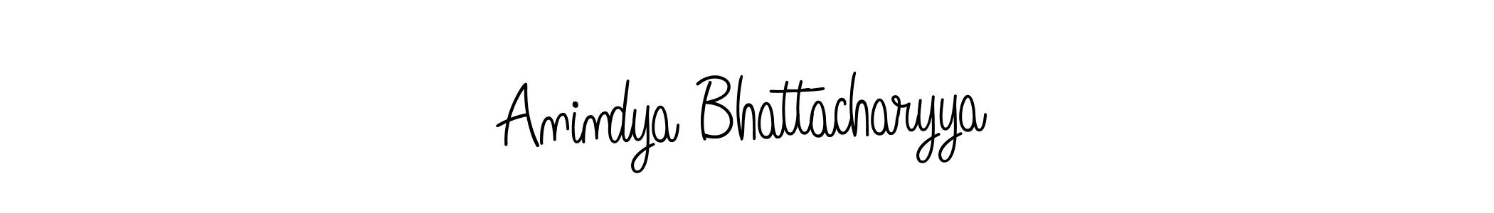 How to make Anindya Bhattacharyya name signature. Use Angelique-Rose-font-FFP style for creating short signs online. This is the latest handwritten sign. Anindya Bhattacharyya signature style 5 images and pictures png