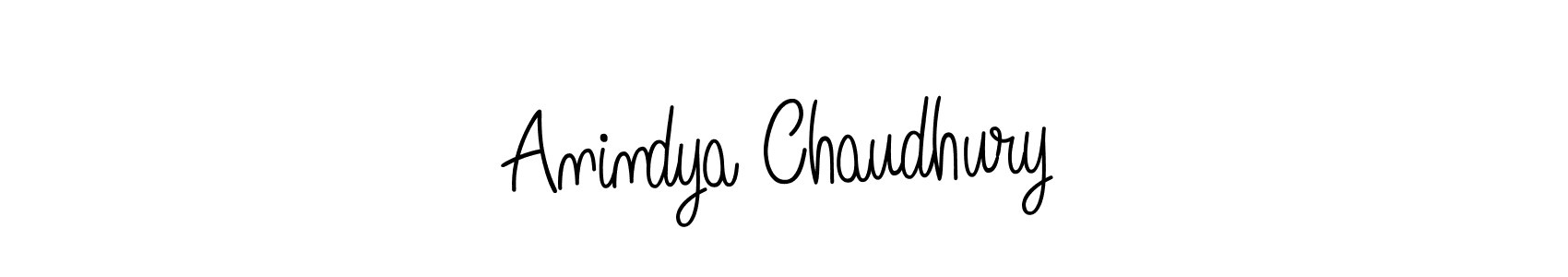 Anindya Chaudhury stylish signature style. Best Handwritten Sign (Angelique-Rose-font-FFP) for my name. Handwritten Signature Collection Ideas for my name Anindya Chaudhury. Anindya Chaudhury signature style 5 images and pictures png