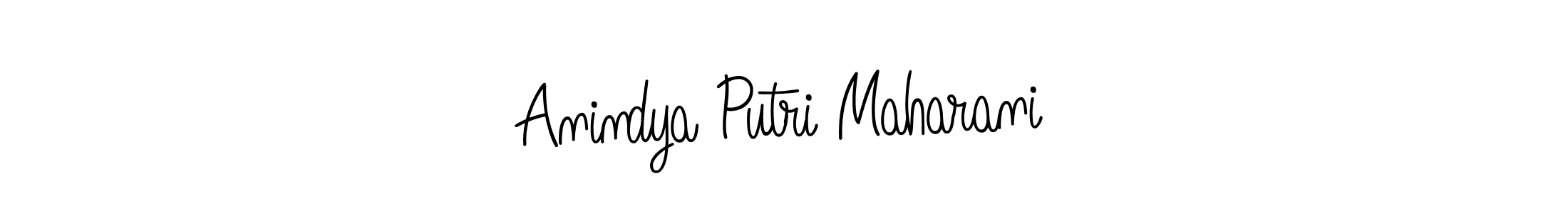 Create a beautiful signature design for name Anindya Putri Maharani. With this signature (Angelique-Rose-font-FFP) fonts, you can make a handwritten signature for free. Anindya Putri Maharani signature style 5 images and pictures png
