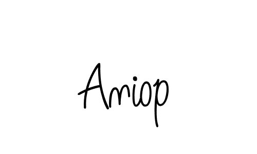 Aniop stylish signature style. Best Handwritten Sign (Angelique-Rose-font-FFP) for my name. Handwritten Signature Collection Ideas for my name Aniop. Aniop signature style 5 images and pictures png