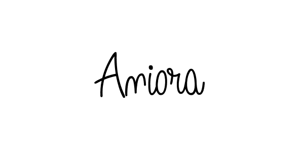 Make a beautiful signature design for name Aniora. With this signature (Angelique-Rose-font-FFP) style, you can create a handwritten signature for free. Aniora signature style 5 images and pictures png
