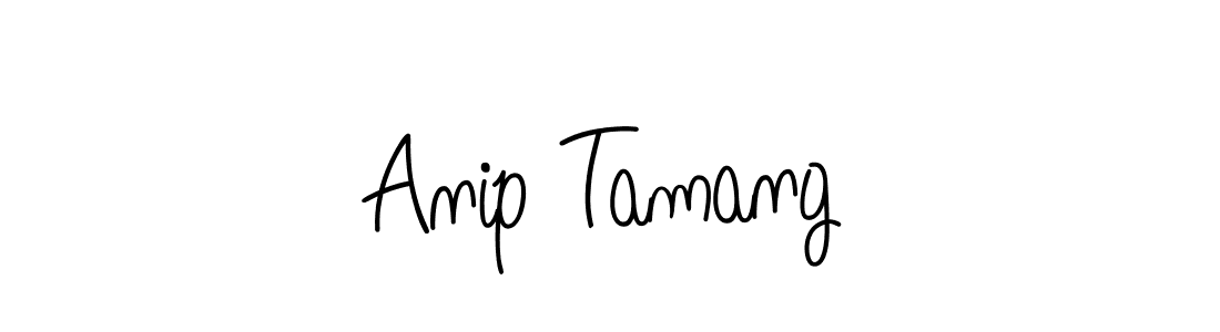 Create a beautiful signature design for name Anip Tamang. With this signature (Angelique-Rose-font-FFP) fonts, you can make a handwritten signature for free. Anip Tamang signature style 5 images and pictures png