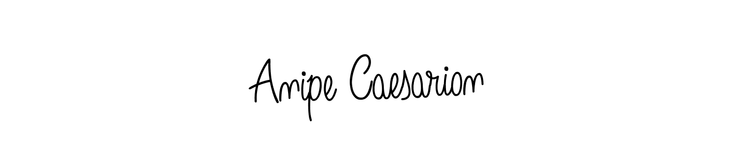 Create a beautiful signature design for name Anipe Caesarion. With this signature (Angelique-Rose-font-FFP) fonts, you can make a handwritten signature for free. Anipe Caesarion signature style 5 images and pictures png