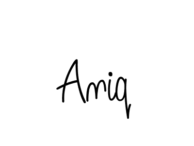 How to make Aniq name signature. Use Angelique-Rose-font-FFP style for creating short signs online. This is the latest handwritten sign. Aniq signature style 5 images and pictures png