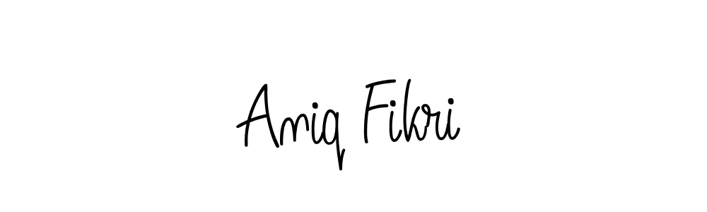 Design your own signature with our free online signature maker. With this signature software, you can create a handwritten (Angelique-Rose-font-FFP) signature for name Aniq Fikri. Aniq Fikri signature style 5 images and pictures png