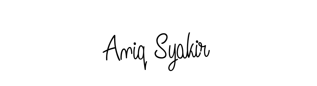 It looks lik you need a new signature style for name Aniq Syakir. Design unique handwritten (Angelique-Rose-font-FFP) signature with our free signature maker in just a few clicks. Aniq Syakir signature style 5 images and pictures png