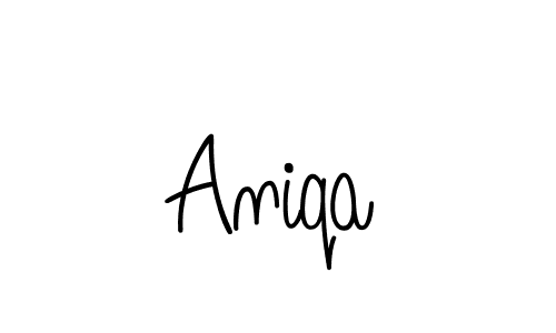 Design your own signature with our free online signature maker. With this signature software, you can create a handwritten (Angelique-Rose-font-FFP) signature for name Aniqa. Aniqa signature style 5 images and pictures png