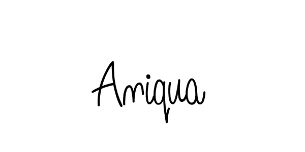 Create a beautiful signature design for name Aniqua. With this signature (Angelique-Rose-font-FFP) fonts, you can make a handwritten signature for free. Aniqua signature style 5 images and pictures png