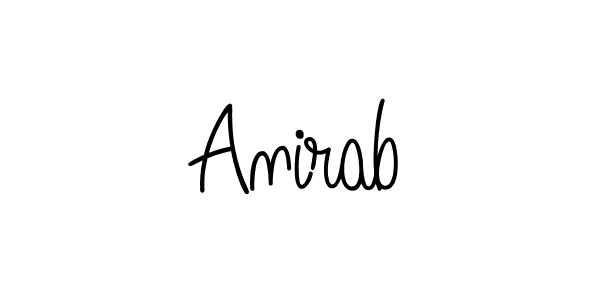 Use a signature maker to create a handwritten signature online. With this signature software, you can design (Angelique-Rose-font-FFP) your own signature for name Anirab. Anirab signature style 5 images and pictures png