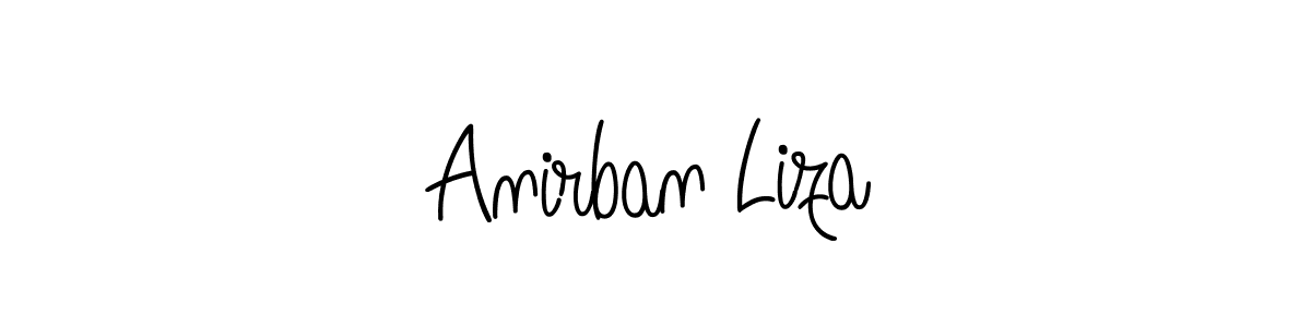 Once you've used our free online signature maker to create your best signature Angelique-Rose-font-FFP style, it's time to enjoy all of the benefits that Anirban Liza name signing documents. Anirban Liza signature style 5 images and pictures png