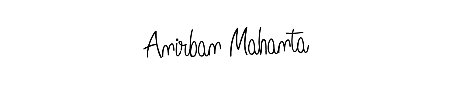 Design your own signature with our free online signature maker. With this signature software, you can create a handwritten (Angelique-Rose-font-FFP) signature for name Anirban Mahanta. Anirban Mahanta signature style 5 images and pictures png