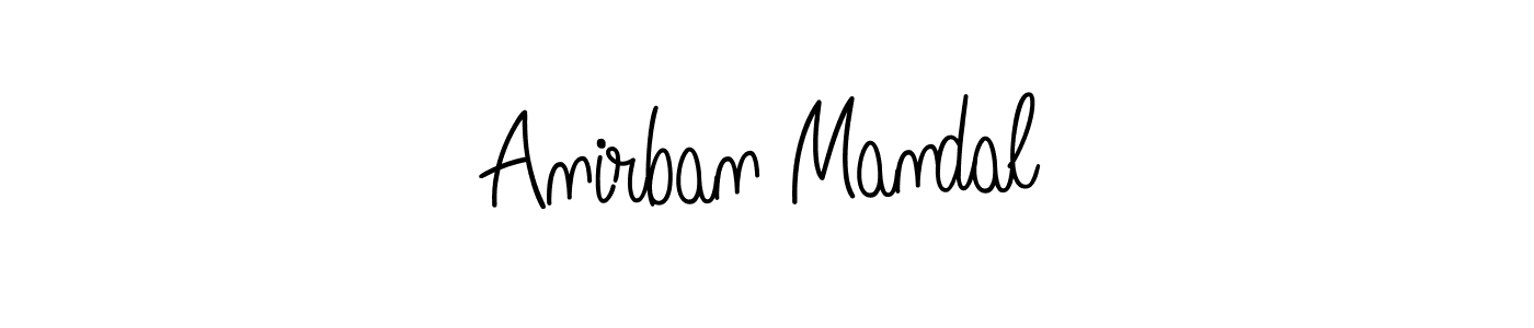 How to make Anirban Mandal name signature. Use Angelique-Rose-font-FFP style for creating short signs online. This is the latest handwritten sign. Anirban Mandal signature style 5 images and pictures png