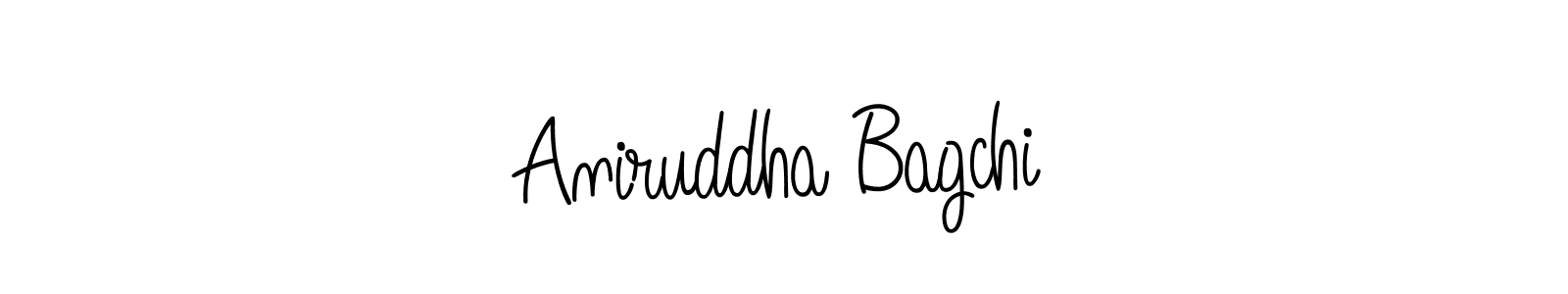 Make a beautiful signature design for name Aniruddha Bagchi. With this signature (Angelique-Rose-font-FFP) style, you can create a handwritten signature for free. Aniruddha Bagchi signature style 5 images and pictures png