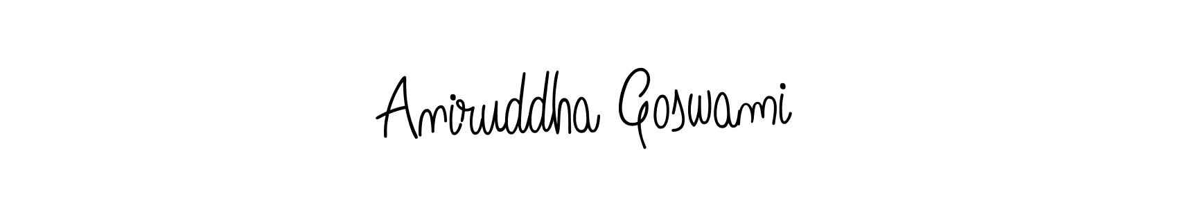 Also we have Aniruddha Goswami name is the best signature style. Create professional handwritten signature collection using Angelique-Rose-font-FFP autograph style. Aniruddha Goswami signature style 5 images and pictures png