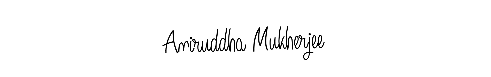 You should practise on your own different ways (Angelique-Rose-font-FFP) to write your name (Aniruddha Mukherjee) in signature. don't let someone else do it for you. Aniruddha Mukherjee signature style 5 images and pictures png