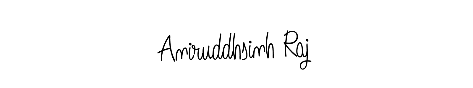 Make a beautiful signature design for name Aniruddhsinh Raj. With this signature (Angelique-Rose-font-FFP) style, you can create a handwritten signature for free. Aniruddhsinh Raj signature style 5 images and pictures png