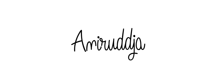 Design your own signature with our free online signature maker. With this signature software, you can create a handwritten (Angelique-Rose-font-FFP) signature for name Aniruddja. Aniruddja signature style 5 images and pictures png