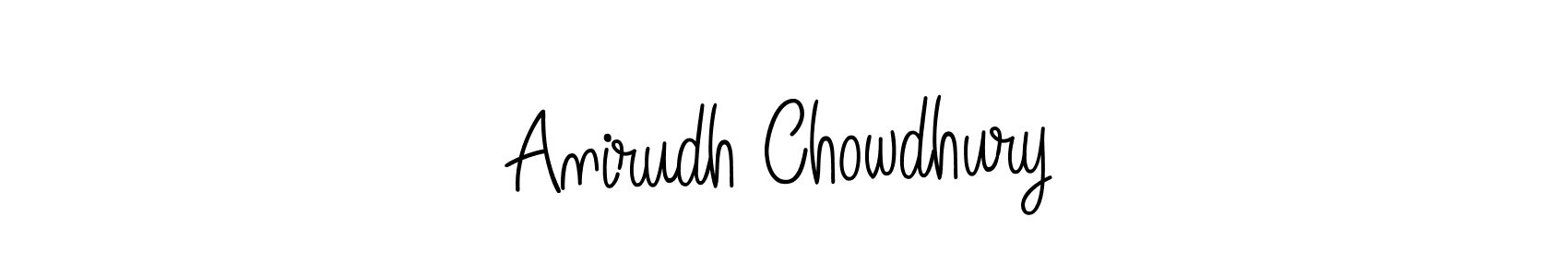 Anirudh Chowdhury stylish signature style. Best Handwritten Sign (Angelique-Rose-font-FFP) for my name. Handwritten Signature Collection Ideas for my name Anirudh Chowdhury. Anirudh Chowdhury signature style 5 images and pictures png