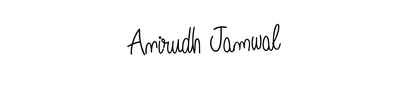 How to make Anirudh Jamwal name signature. Use Angelique-Rose-font-FFP style for creating short signs online. This is the latest handwritten sign. Anirudh Jamwal signature style 5 images and pictures png