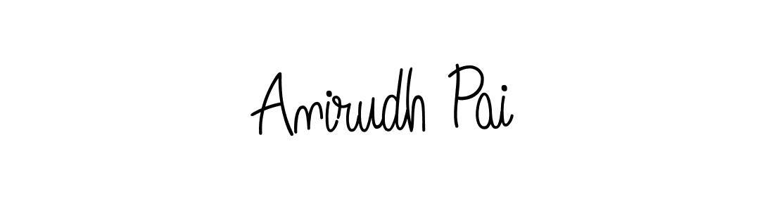 Design your own signature with our free online signature maker. With this signature software, you can create a handwritten (Angelique-Rose-font-FFP) signature for name Anirudh Pai. Anirudh Pai signature style 5 images and pictures png