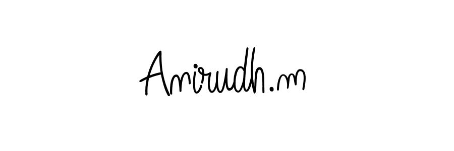 Make a beautiful signature design for name Anirudh.m. Use this online signature maker to create a handwritten signature for free. Anirudh.m signature style 5 images and pictures png