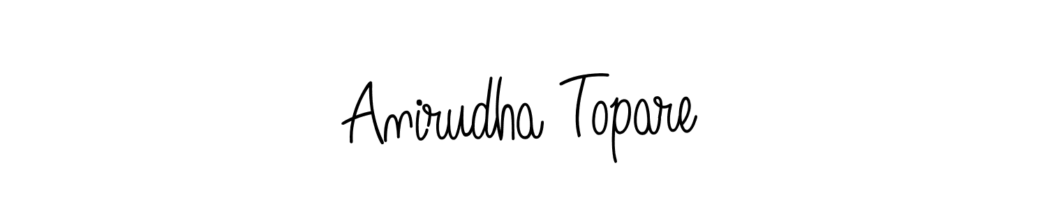 Also we have Anirudha Topare name is the best signature style. Create professional handwritten signature collection using Angelique-Rose-font-FFP autograph style. Anirudha Topare signature style 5 images and pictures png