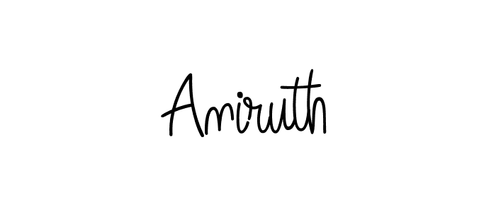 Design your own signature with our free online signature maker. With this signature software, you can create a handwritten (Angelique-Rose-font-FFP) signature for name Aniruth. Aniruth signature style 5 images and pictures png