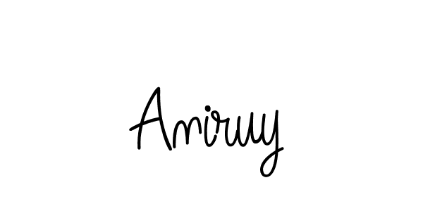 Design your own signature with our free online signature maker. With this signature software, you can create a handwritten (Angelique-Rose-font-FFP) signature for name Aniruy. Aniruy signature style 5 images and pictures png