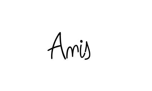 Make a beautiful signature design for name Anis . With this signature (Angelique-Rose-font-FFP) style, you can create a handwritten signature for free. Anis  signature style 5 images and pictures png