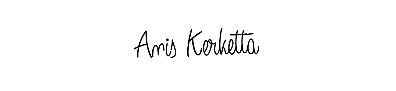Make a beautiful signature design for name Anis Kerketta. With this signature (Angelique-Rose-font-FFP) style, you can create a handwritten signature for free. Anis Kerketta signature style 5 images and pictures png