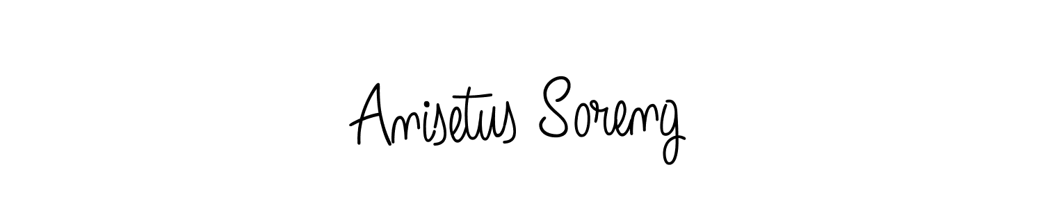 Make a beautiful signature design for name Anisetus Soreng. Use this online signature maker to create a handwritten signature for free. Anisetus Soreng signature style 5 images and pictures png