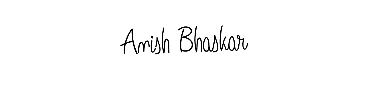 Make a beautiful signature design for name Anish Bhaskar. With this signature (Angelique-Rose-font-FFP) style, you can create a handwritten signature for free. Anish Bhaskar signature style 5 images and pictures png