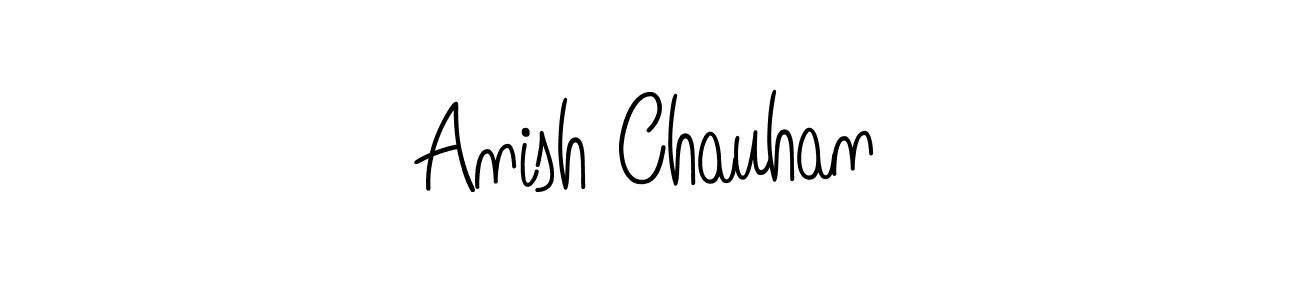 Design your own signature with our free online signature maker. With this signature software, you can create a handwritten (Angelique-Rose-font-FFP) signature for name Anish Chauhan. Anish Chauhan signature style 5 images and pictures png