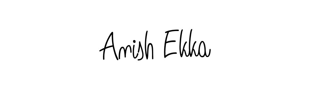 Anish Ekka stylish signature style. Best Handwritten Sign (Angelique-Rose-font-FFP) for my name. Handwritten Signature Collection Ideas for my name Anish Ekka. Anish Ekka signature style 5 images and pictures png