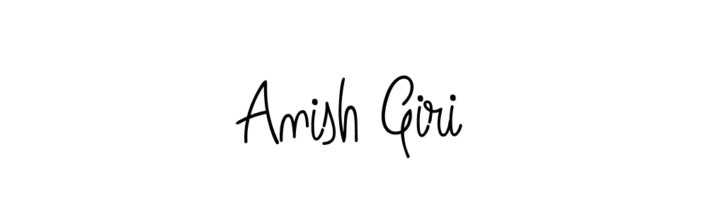 How to make Anish Giri name signature. Use Angelique-Rose-font-FFP style for creating short signs online. This is the latest handwritten sign. Anish Giri signature style 5 images and pictures png